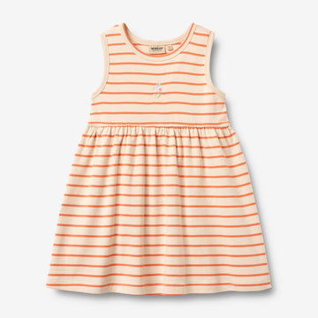 Wheat Main Jersey Dress Martha Dress 9648 orange stripe