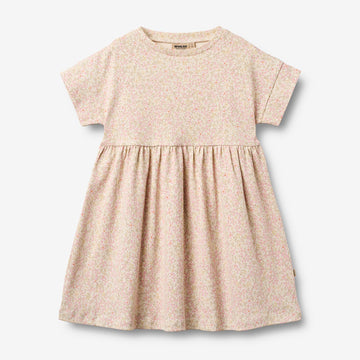 Wheat Main Jerseykjole S/S Emilie Dress 9422 coral flowers