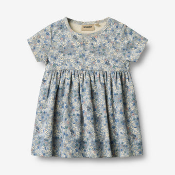 Wheat Main Jersey Dress S/S Nova Dress 9418 blue summer flowers