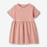 Wheat Main  Jersey Kjole S/S Anna Dresses 2078 red stripe