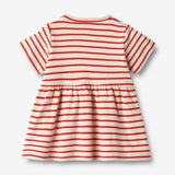 Wheat Main  Jersey Kjole S/S Anna Dresses 2078 red stripe