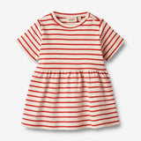 Wheat Main  Jersey Kjole S/S Anna Dresses 2078 red stripe