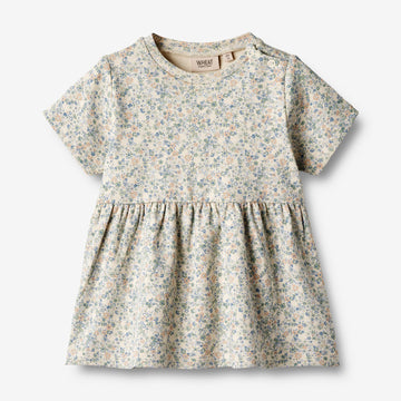 Wheat Main  Jersey Kjole S/S Anna Dresses 3337 sandshell mini flowers