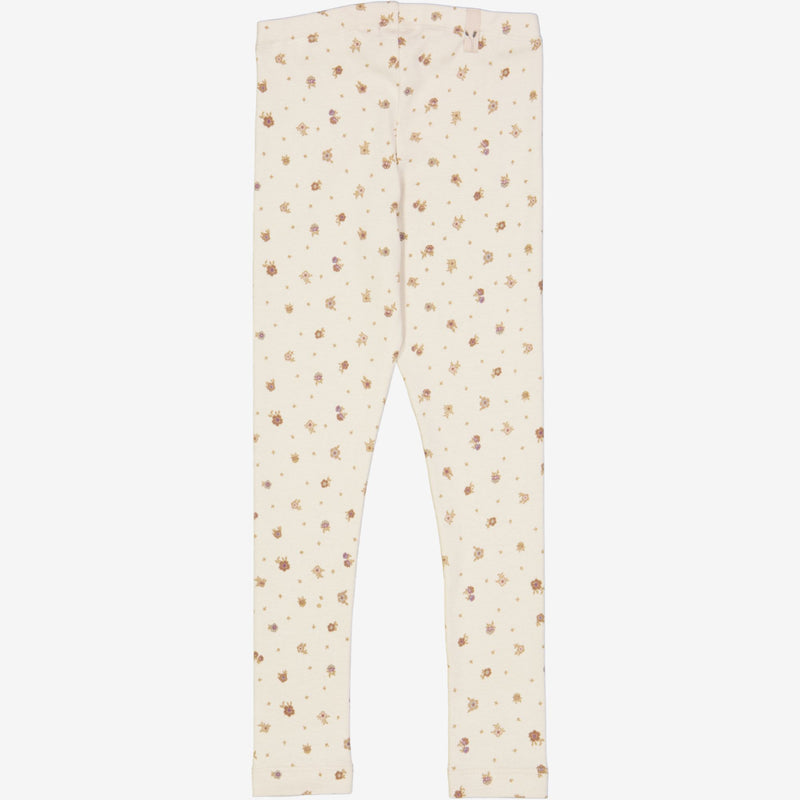 Wheat Main   Jersey Leggings Leggings 3358 chalk flowers