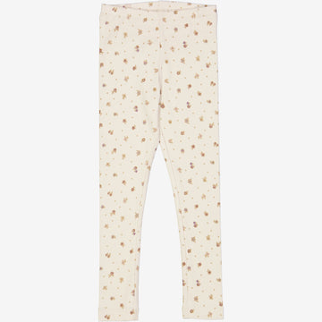 Wheat Main   Jersey Leggings Leggings 3358 chalk flowers