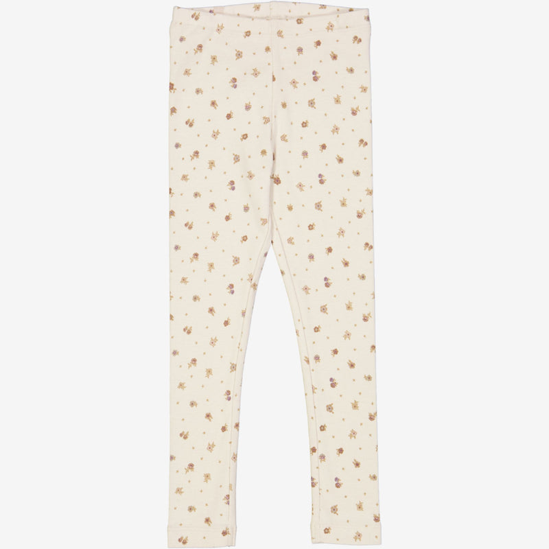 Wheat Main   Jersey Leggings Leggings 3358 chalk flowers