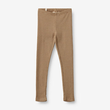 Wheat Main  Jersey Leggings Jules Leggings 3238 beige rib stripe