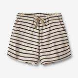 Wheat Main  Jersey Shorts Kalle Shorts 1433 navy stripe