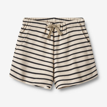 Wheat Main  Jersey Shorts Kalle Shorts 1433 navy stripe