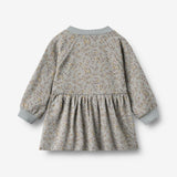 Wheat Main Jersey dress L/S Dorthea Dress 9765 slightly blue flowers