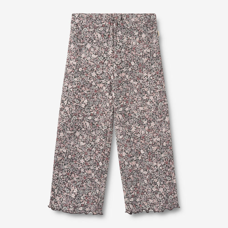 Wheat Main Jerseybukser Ela Trousers 9565 purple stone flowers