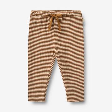 Wheat Main Jerseybukser Manfred Trousers 3017 warm hazel stripe