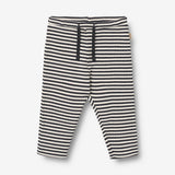 Wheat Main Jerseybukser Manfred Trousers 9432 navy rib stripe