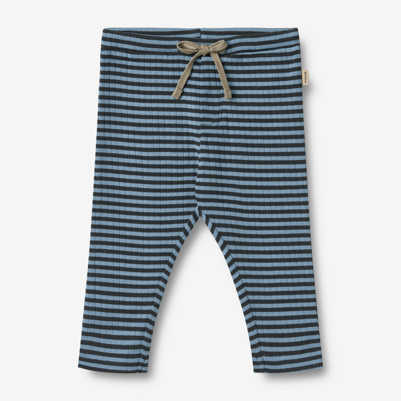 Wheat Main Jerseybukser Manfred Trousers 9548 bright blue stripe