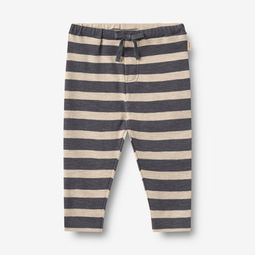 Wheat Main Jerseybukser Manfred Trousers 1309 greyblue stripe