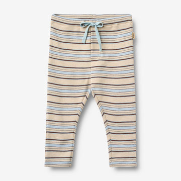 Wheat Main Jerseybukser Manfred Trousers 9877 multi blue stripe