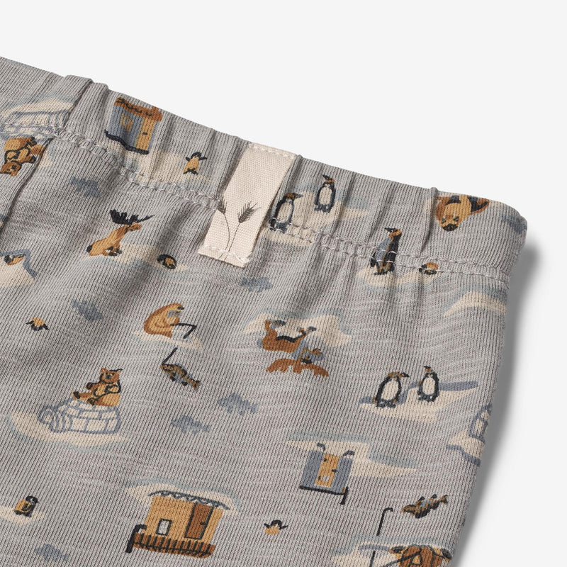 Wheat Main  Jerseybukser Silas | Baby Leggings 1521 winter sky fishing