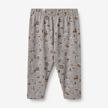 Wheat Main  Jerseybukser Silas | Baby Leggings 1521 winter sky fishing