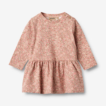 Wheat Main Jerseykjole L/S Bessie Dress 9566 rose dust flower meadow