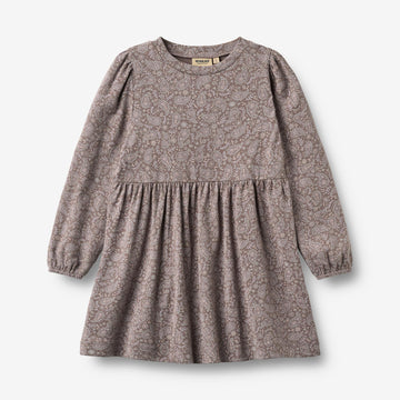 Wheat Main Jerseykjole L/S Eliane Dress 9768 purple plum paisley