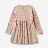 Wheat Main Jerseykjole L/S Emmy Dress 9764 grey cloud flowers