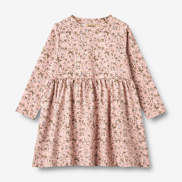 Wheat Main Jerseykjole L/S Sessa Dress 9536 rose powder flowers