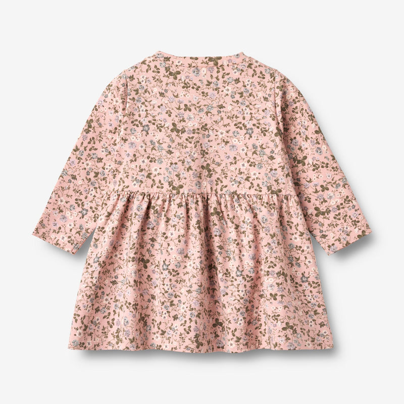 Wheat Main Jerseykjole L/S Sessa Dress 9536 rose powder flowers