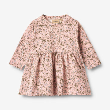 Wheat Main Jerseykjole L/S Sessa Dress 9536 rose powder flowers