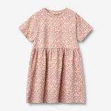 Wheat Main Jerseykjole S/S Anna Dress 9876 magenta heart flowers