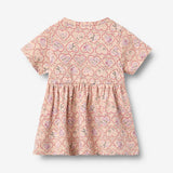 Wheat Main Jerseykjole S/S Anna Dress 9876 magenta heart flowers