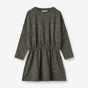Wheat Main  Jerseykjole Selena Dresses 0028 black coal small flowers