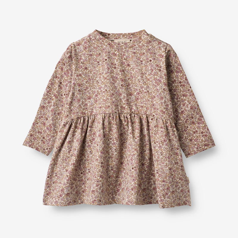 Wheat Main  Jerseykjole Sessa | Baby Dresses 0098 grey rose flowers