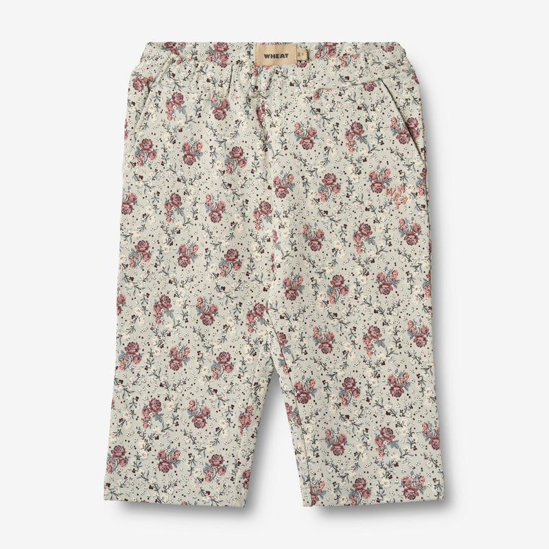 Wheat Main Joggebukser Eline Trousers 9539 slightly green flowers