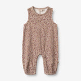 Wheat Main  Jumpsuit Joey | Baby Jumpsuits 0098 grey rose flowers