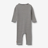 Wheat Main Heldress uten føtter Dusty Jumpsuit 9432 navy rib stripe