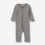 Wheat Main Heldress uten føtter Dusty Jumpsuit 9432 navy rib stripe
