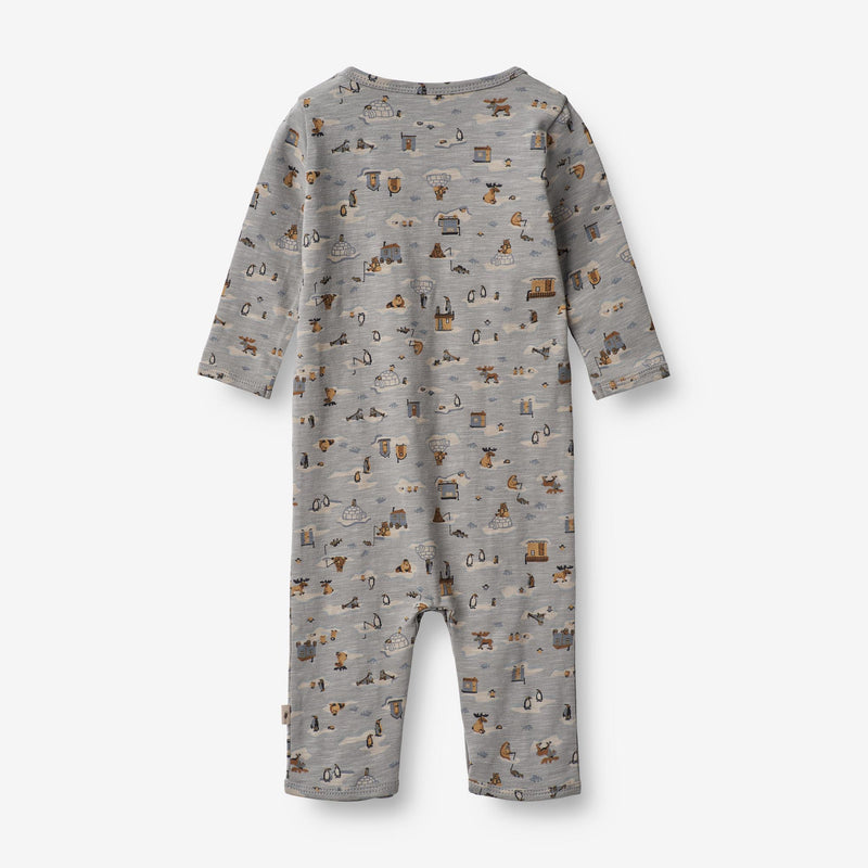 Wheat Main  Jumpsuit Theis | Baby Jumpsuits 1521 winter sky fishing