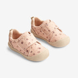Wheat Footwear Kei Canvas Borrelås | Baby Prewalkers 2030 rose beige flowers