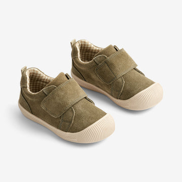 Wheat Footwear Kei borrelås | Baby Prewalkers 4075 dark green