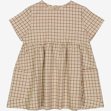 Wheat Main  Kjole Ayse Dresses 5094 golden dove check
