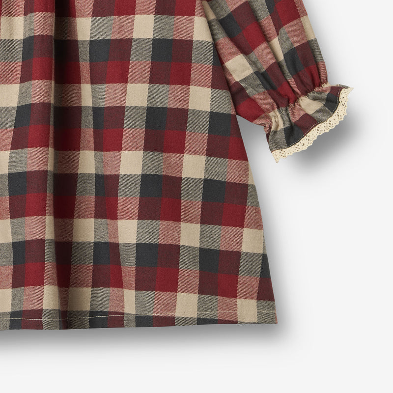 Wheat Main Kjole Bella Dress 9588 red blue check