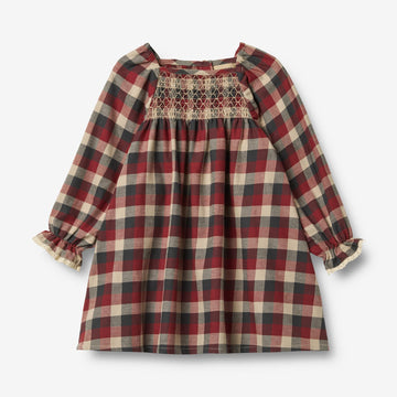 Wheat Main Kjole Bella Dress 9588 red blue check