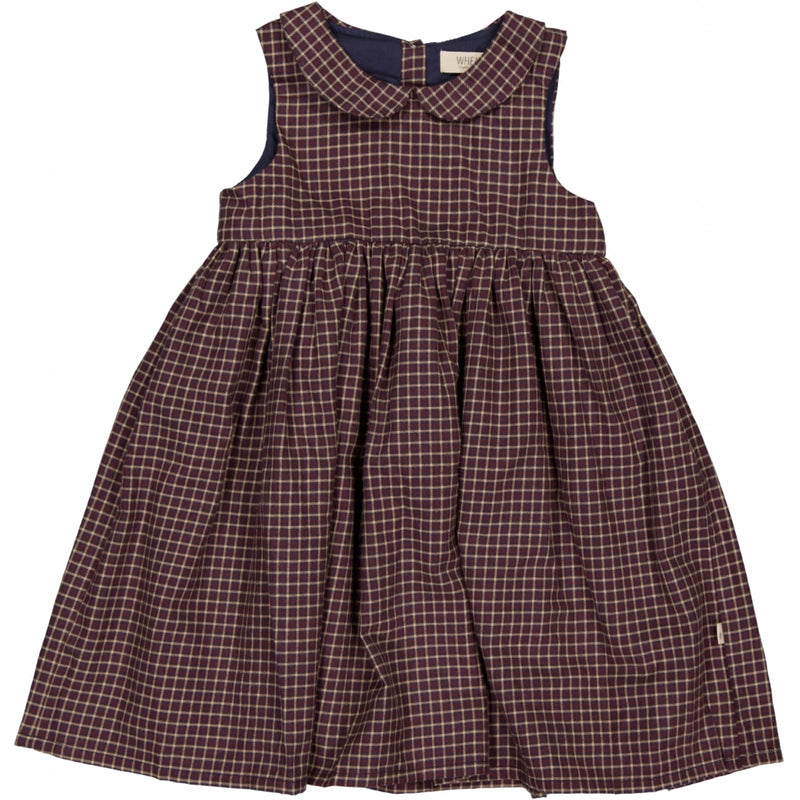 Wheat Main Kjole Eila Dresses 1398 midnight blue check