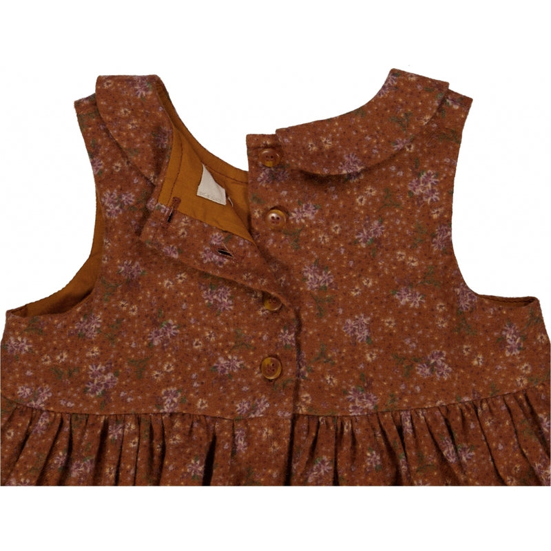 Wheat Main Kjole Eila Dresses 0002 bronze flowers