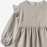 Wheat Main Kjole Gro Dress 0104 greybrown check