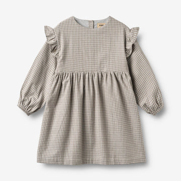 Wheat Main Kjole Gro Dress 0104 greybrown check
