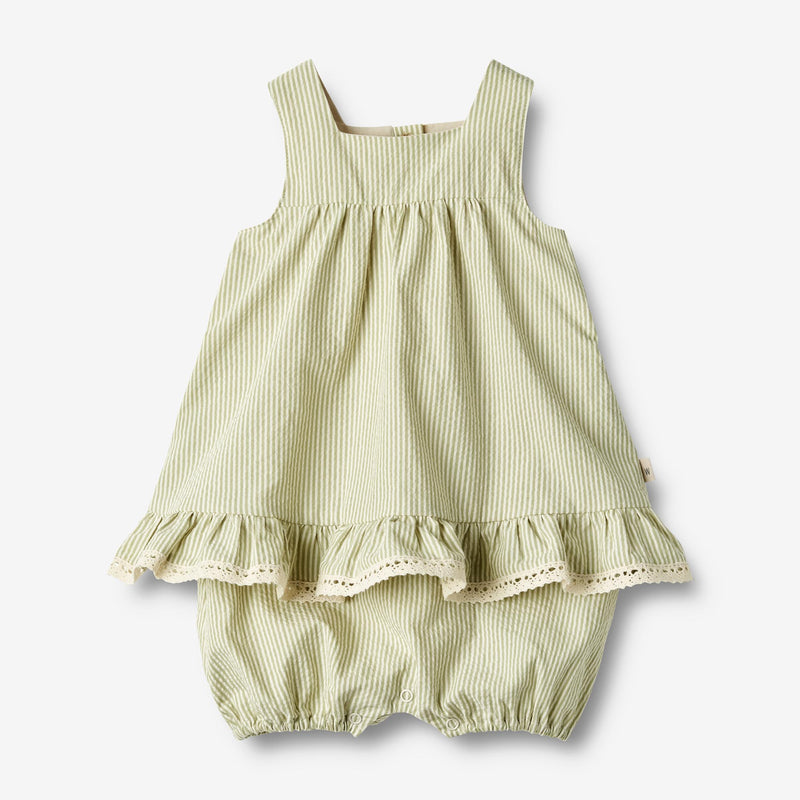 Wheat Main  Kjole Harriet Dresses 4142 green stripe