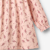 Wheat Main Kjole L/S Elvira Dress 9762 dim rose flowers