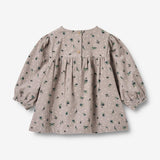 Wheat Main Kjole L/S Elvira Dress 9553 dusty purple flower hearts