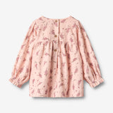 Wheat Main Kjole L/S Elvira Dress 9762 dim rose flowers